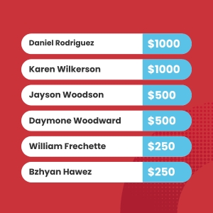 Winners of Respect the Drive August 2025